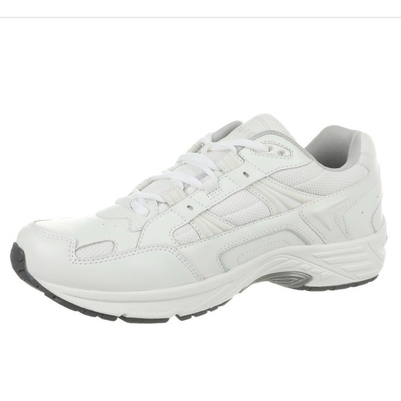 Vionic Sneaker Walker White Leather Mens 12 Wide 23Walk Arch Support New